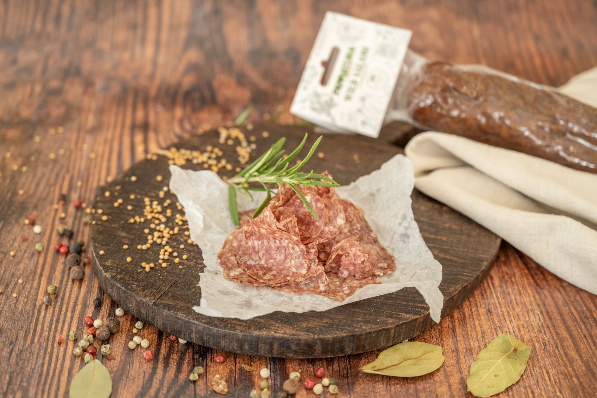 Wildsalami Edelwildschweinsalami Wildspezialitäten Esterhazy Pannatura Burgenland