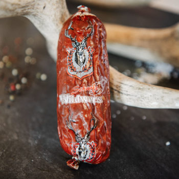 Wildwurst mit Chili Jagdwurst Wildspezialitäten Esterhazy Pannatura Burgenland