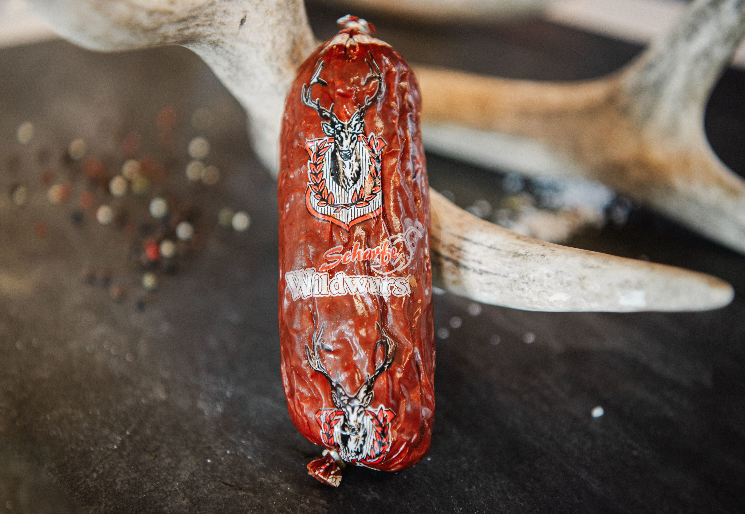 Wildwurst mit Chili Jagdwurst Wildspezialitäten Esterhazy Pannatura Burgenland